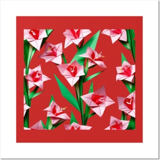 Origami Gladiolus - PanfurWare LLC Posters and Art